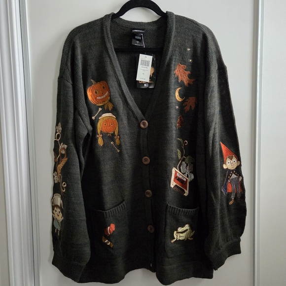 Hot Topic Sweaters - Hot Topic X Over The Garden Wall Embroidered Cardigan